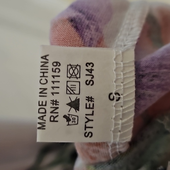 Special One Juniors Long Sleeveless Floral Pink Purple White Lightweight Dress S - Picture 4 of 12